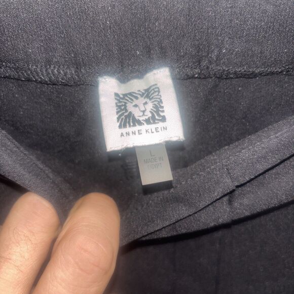 Anne Klein Women's Black Work Pants Size Large Preown Work Wear - Picture 2 of 4